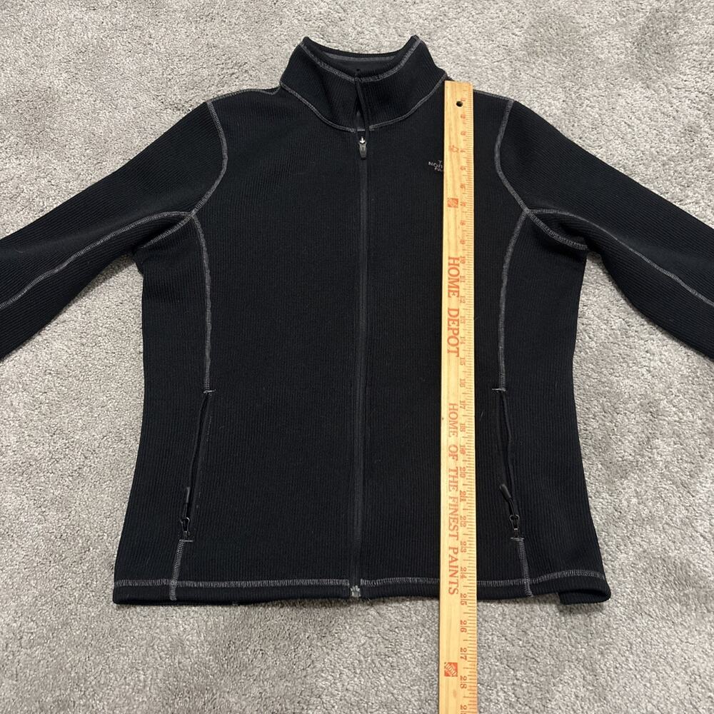 North Face Jacket Womens Large Full Zip Long Sleeve Casual Black Pockets - Picture 6 of 8
